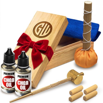 #ad Sword Katana Knife Cleaning Kit Maintenance Set with 2 Choji Oil Large Micro $26.99