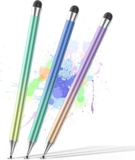 Stylus Pens for Touch Screens, Round Disk Tip Pen Corlorful-3pcs 