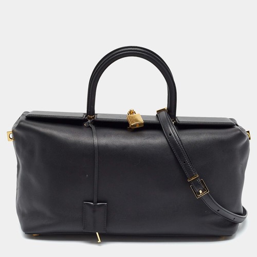 Tom Ford India Medium Black Leather Bag