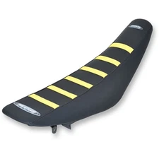 SDG Components 6-Ribbed Seat Cover - Yellow/Black - RMZ 250/450 95925YK