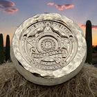 Silver Spegtacular .999 Poured Silver 1.8 Oz Proof Silver "Hammered Round" + COA