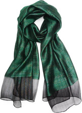 Cotton Silk Scarf Elegant Soft Wraps Color Shade Scarves for Women