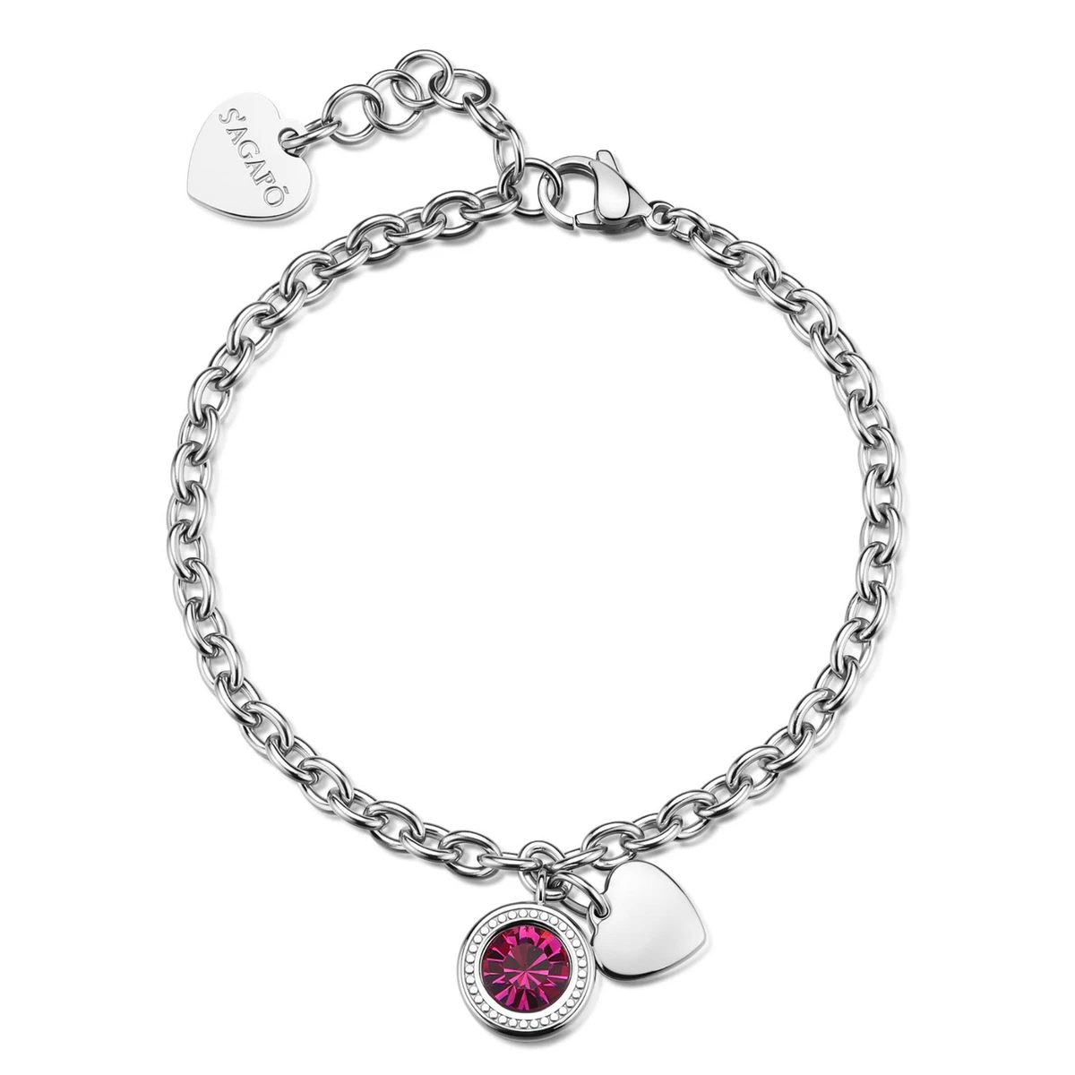 Braccialetto da donna in argento 925 con ciondolo a forma di