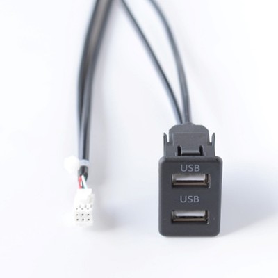 Auto Navigationsgerät 6 Pin auf USB Audio Input Port Panel mit ABS Material