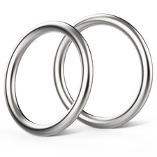 Hotop Metal O Ring Seamless 304 Stainless Steel Rings Welded Multi-Purpose Sm...
