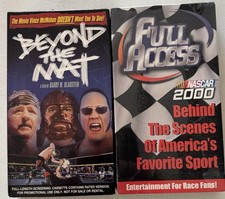 VHS SET OF 2 OF THE BEST SPORTS EVER-NASCAR-WRESTLING👊 -Beyond The Mat …Wtc