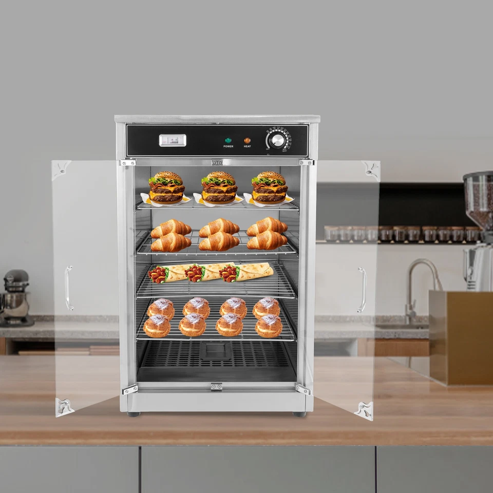 Caja caliente comercial eléctrica calentador de alimentos encimera gabinete de retención térmico 600 W! Foto 2 de 4