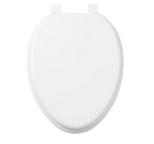Signature Hardware 447335 Elongated Soft-Close Toilet Seat Lid - White