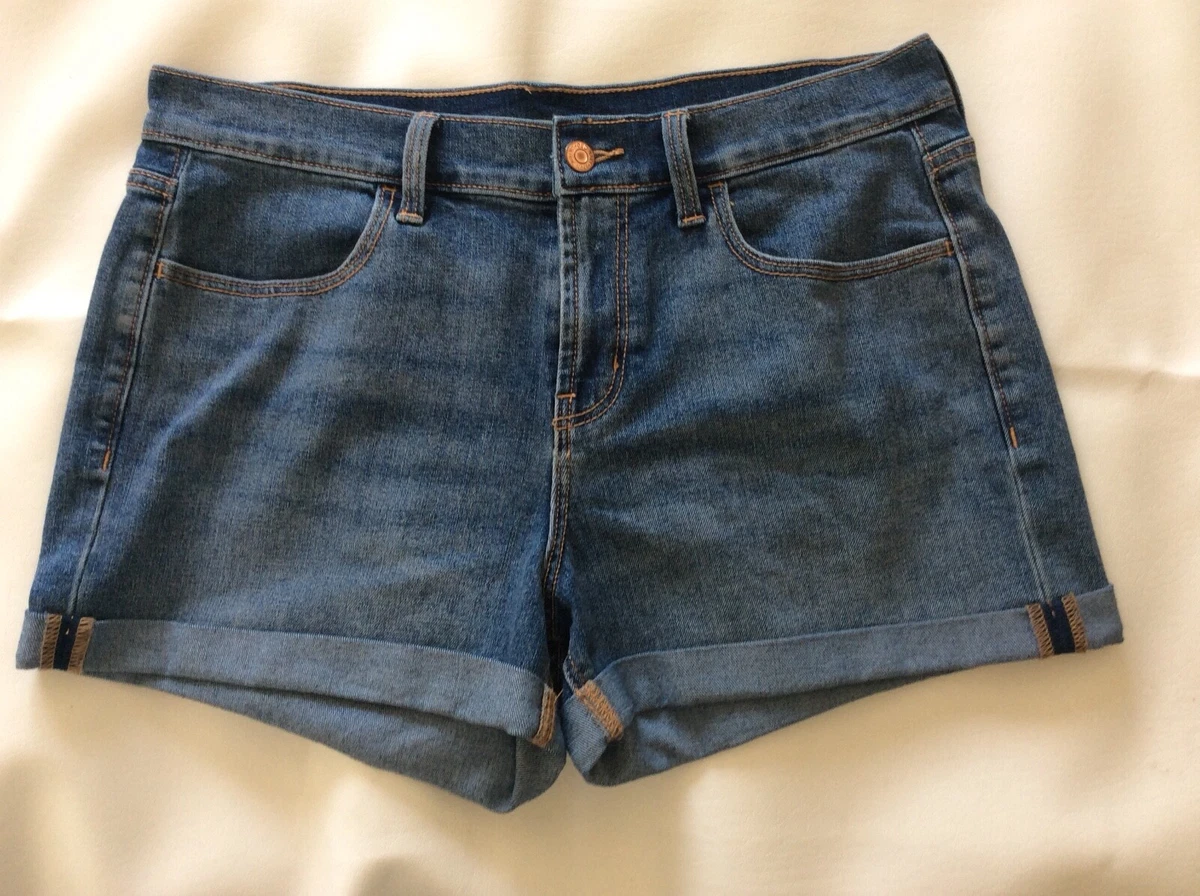 Old Navy Womens Blue Denim Shorts Size 10 PREOWNED