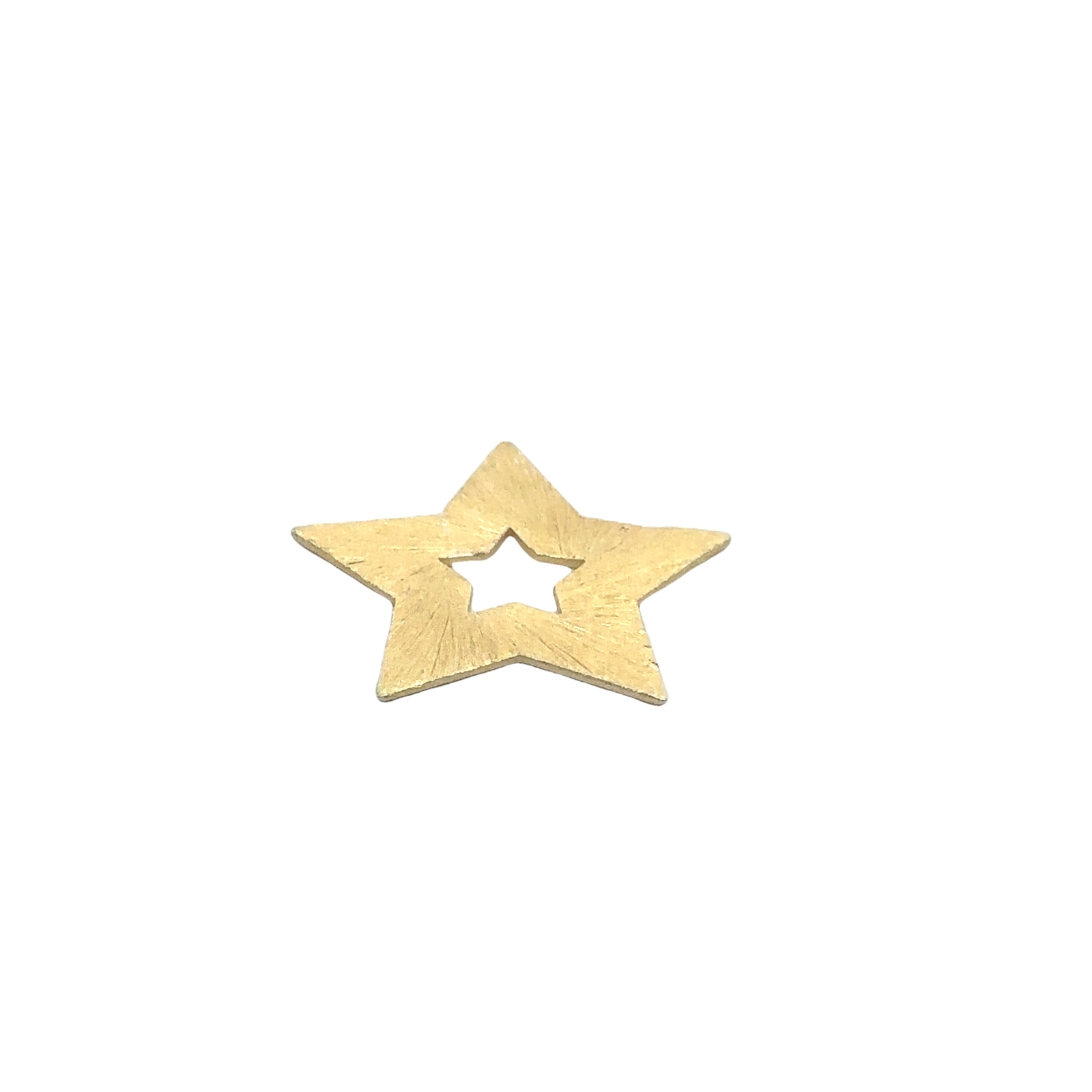 Gold Finish And Silver Plated Star  E-coated, Brushed Finish, Handmade Component