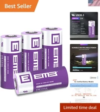 Shelf Life CR123A 1700mAh Lithium Battery Set - Ideal for All Devices