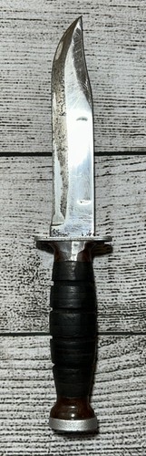 US WWII Ka-bar POLISHED COMMANDO Fighting Combat Knife WW2 - Picture 2 of 10