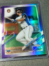 2021 Topps chrome NPB purple YUMA IMAGAWA Nippon Fighters Rookie RC SP 210 /299
