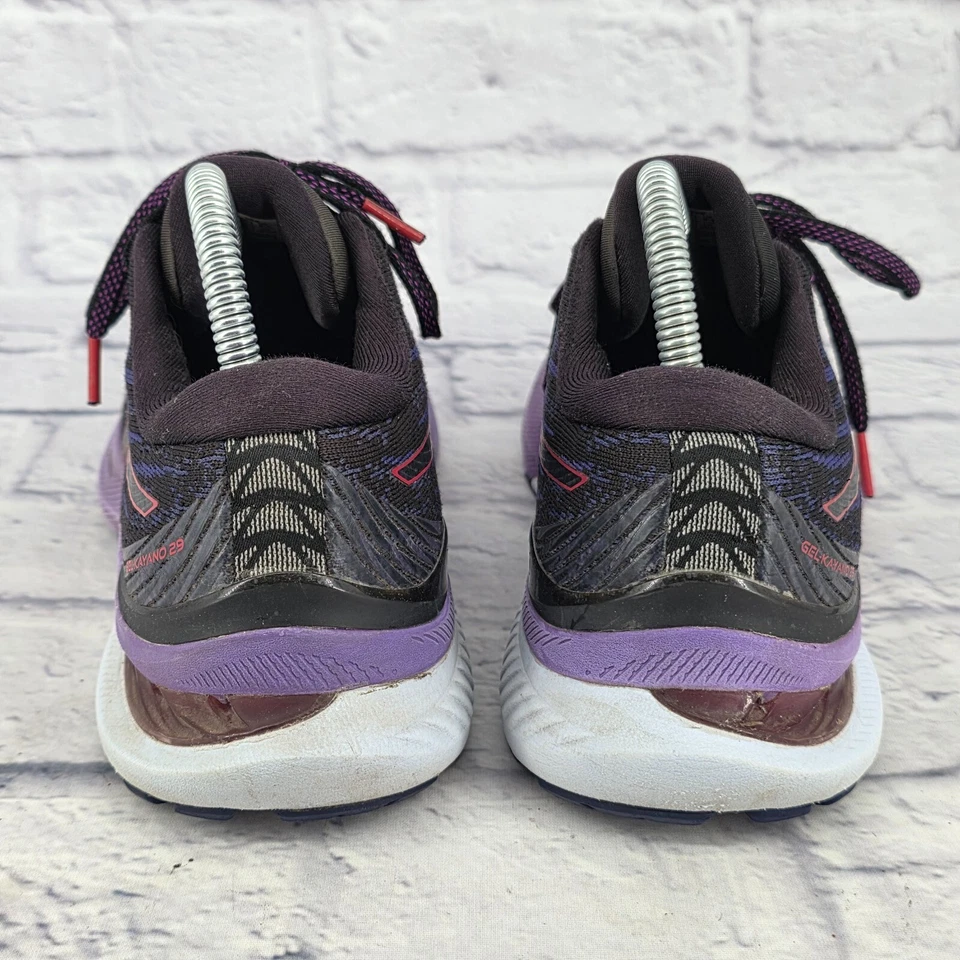 Womens 8.5 W ASICS Gel Kayano 29 Stability Road Run Walk Shoe Blk Purple Comfort - Image 3 of 4