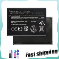 Replacement Li-ion Battery BV-6A for Nokia 2720 V Flip TA-1295 1600mAh 3.85V