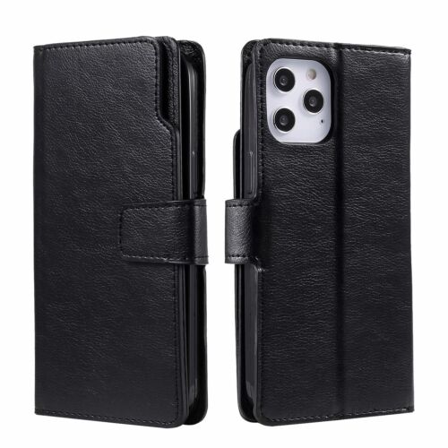 For iPhone 16 15 14 13 12 11 Pro Max XR XS 8 Plus Leather Flip Wallet Case Cover - Picture 14 of 29