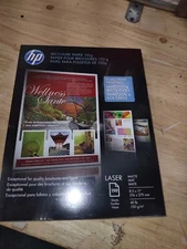 HP Color Laser Brochure Paper 98 Brightness 40lb Q6543A 150 sheets/Pack 150g
