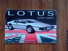 Emailschild Lotus Turbo Esprit 30/20cm