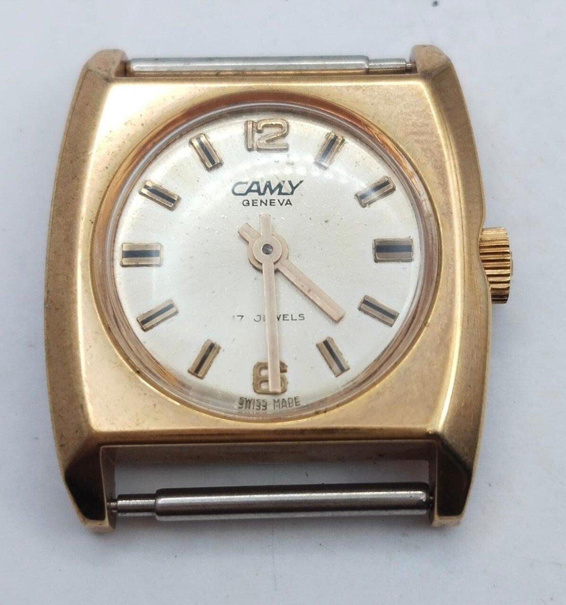 Camy geneva 1077A 17 jewels maunal winding gold plated women watch