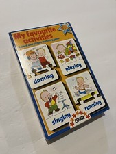 Educa My Favourite Activities Matching Puzzle Game For 5-7 years Vintage 90  s