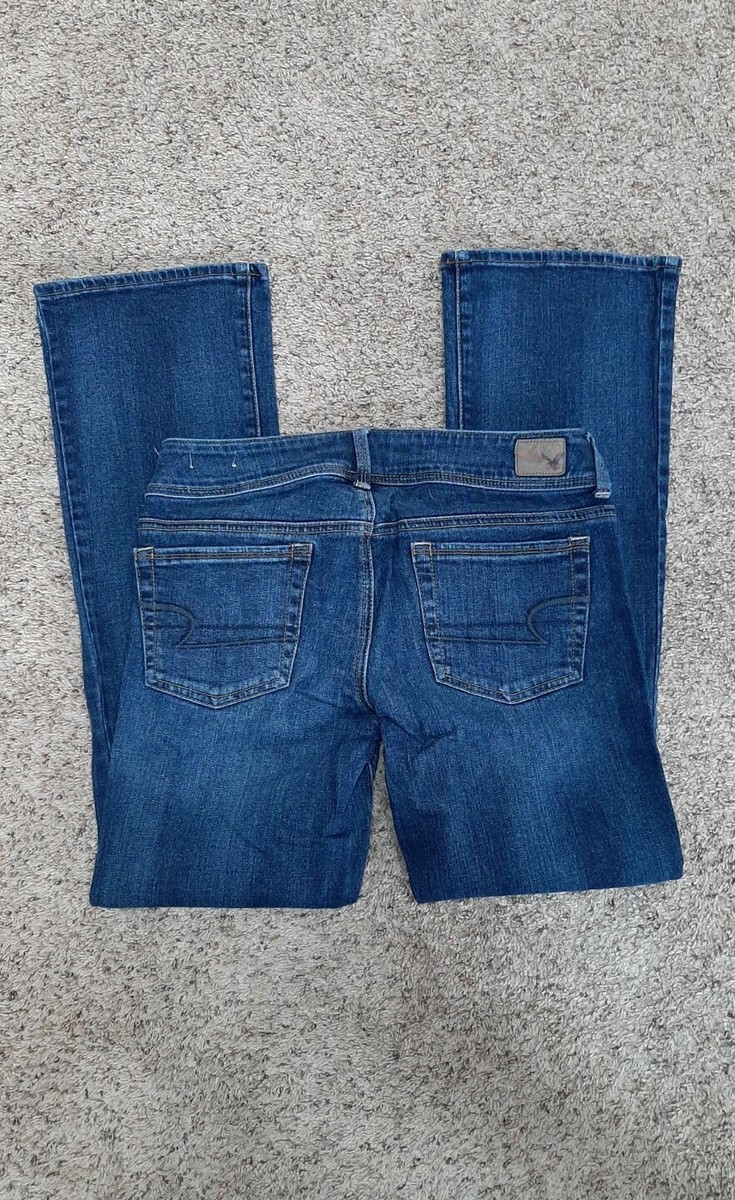 新品　アメリカンイーグル　6 28W AMERICAN EAGLE womens Stretch Kick Boot Jeans -sz 6 - 28 x