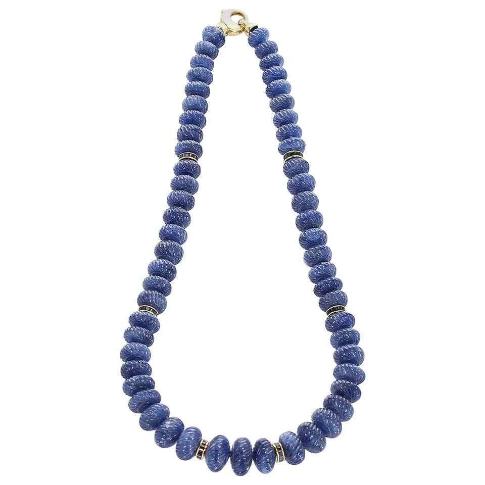 Burmese Blue Sapphire Smooth Necklace – TheGemSource