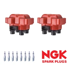2 Energy Ignition Coil & 8 NGK Iridium Spark Plug for 06-11 Lincoln Town Car