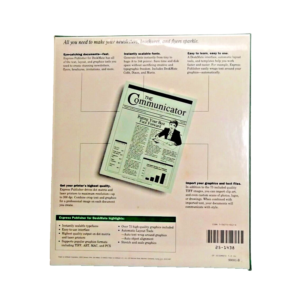 Express Publisher DeskMate Power Up 1.0 Software 5.25 & 3.5 Disks NEW VTG - Image 2 of 3