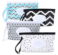 4 Pack Wipe Dispenser, Portable Refillable Wipe Holder, Baby Wipes Container
