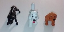 Lot Of 3 Miniature Dogs - Toys - See Description