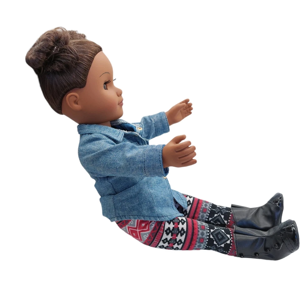 Кукла Cititoy My Life афроамериканская школьница каштановые волосы глаза 18 дюймов 2013 - Изображение 3 из 4