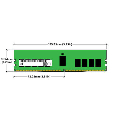 Micron Mta18asf2g72pdz-2g9e1 16gb Ddr4-2933 2rx8 LP ECC