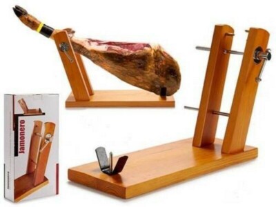 Set Da 2 Supporti Per Prosciutto In Ferro – Morsetto Per Affettatore, Accessorio Da Cucina Per Prosciutto Italiano E Spagnolo