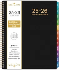 2025-2026 Appointment Book/Planner Weekly Monthly Large 9" x 11", July 2025