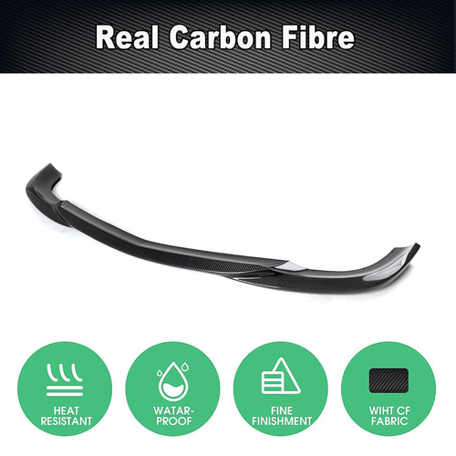 For Benz W204 C200 C300 C350 Sport 2009-11 REAL Carbon Front Bumper Lip Spoiler - Picture 6 of 12