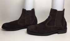 VTG MENS BASS CASUAL SUEDE DARK BROWN BOOTS SIZE 10 M