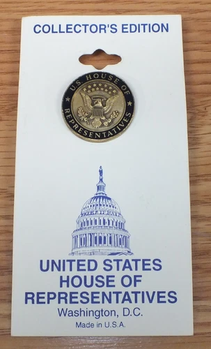 Genuine US House of Representatives Collectors Edition Black Lapel Pin Made USA