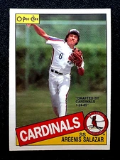 ARGENIS SALAZAR 1985 O-PEE-CHEE #154 NRMINT+        47121