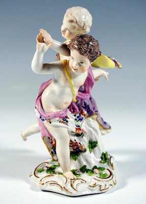MEISSEN GRUPPE  TANZENDE AMORETTEN DANCING CUPIDS  KÄNDLER  MNR: 2469  UM 1760