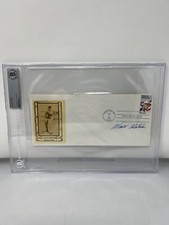 Walter Alston Signed 1984 First Day Cover FDC Envelope Cachet Beckett