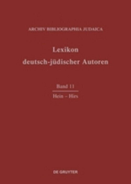 Thumbnail - Archiv Bibliographia Judaica E.v. | Hein-hirs | Buch | Deutsch (2002)