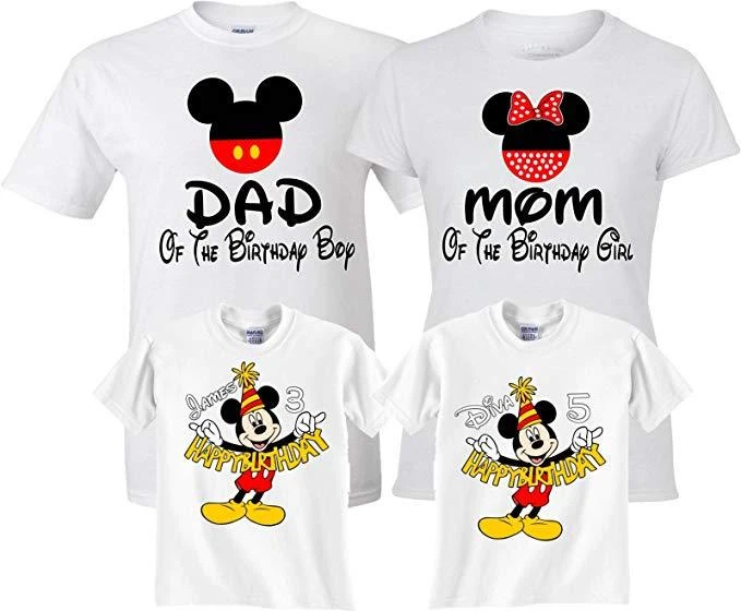 Mom and dad mickey mouse sale shirts