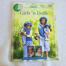 GIRLS 'N DOLLS (SEWING WITH NANCY) Patterns For Sewing Matching Outfits EUC