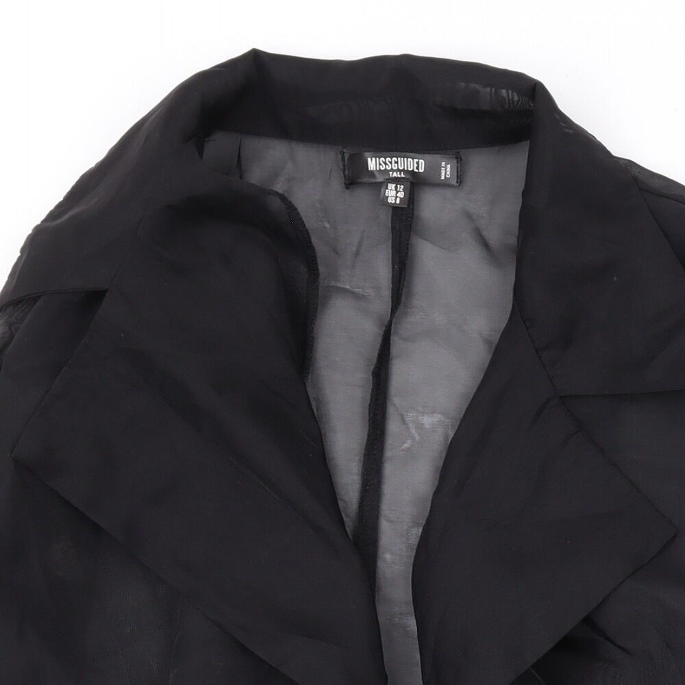 Missguided Womens Black Polyester Basic Blouse Si… - image 3