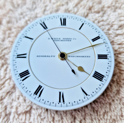 1a Chronograph Spitzzahnanker H.White Manchester Poket Watch Movement Antik Uhr