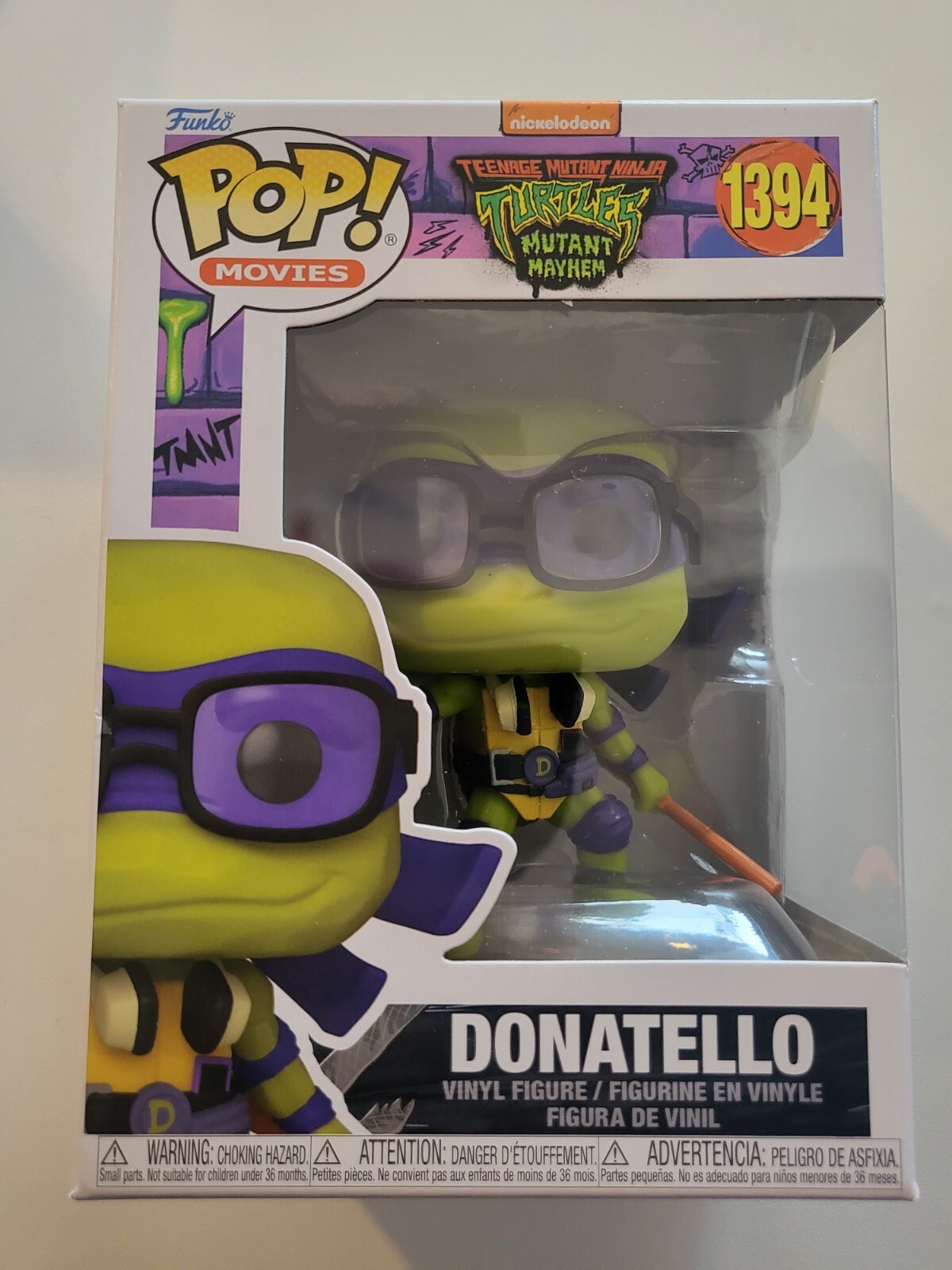 Personaggio Pop Tartarughe Ninja Mutant Mayhem Donatello Tmnt 1394 Nuovo