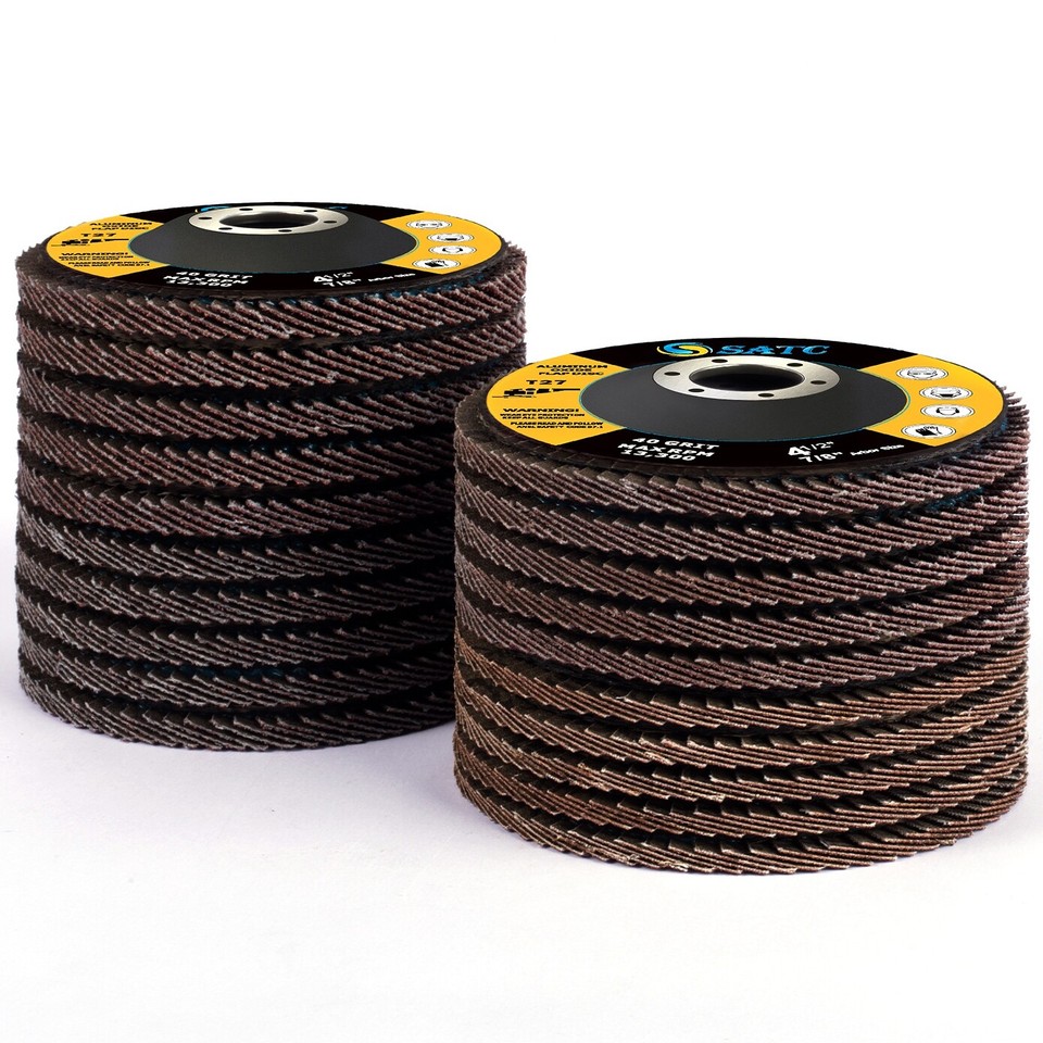 20x 4.5" 4-1/2 Flap Disc 40 60 80 120 Grit For Grinder Sanding Grinding ...