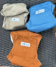 PAW INSPIRED DIAPERS SIZE MEDIUM 3 MACHINE WASHABLE POLYESTER WELL MADE