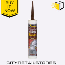 Everbuild Brown External Frame Sealant Weatherproof Window Door Adhesive 290ml