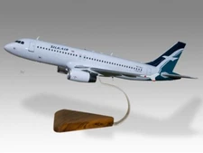 Airbus A320 Silk Air Desk Wood Airplane New Model Large Scale 1/100